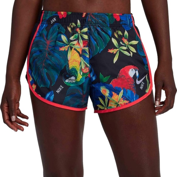 NIKE Tempo Running Shorts DRI FIT Women's Size Small Tropical Rare - Picture 1 of 16